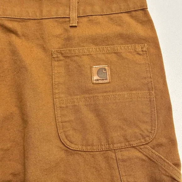 Carhartt Mens 44x36 Brown Duck Canvas Utility Work Pants Loose Fit BN0011-M - Picture 5 of 14